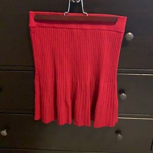 Ann Taylor Red Skirt